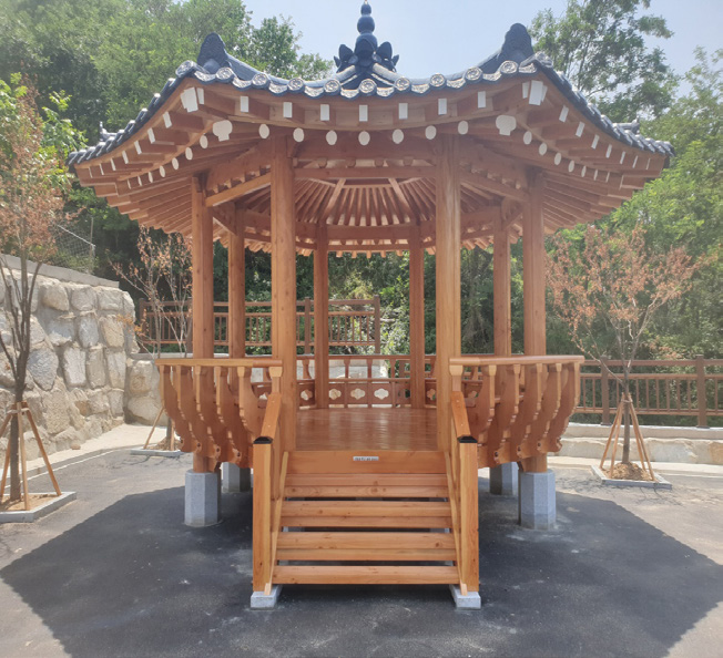 팔각 겹처마 정자 NS-D8468-3 : 삼성조경