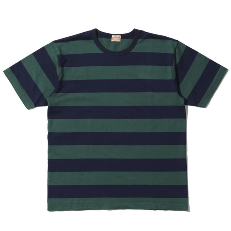 Whitesville 30/2 Border T-Shirt [Green] : Semi Basement General Store