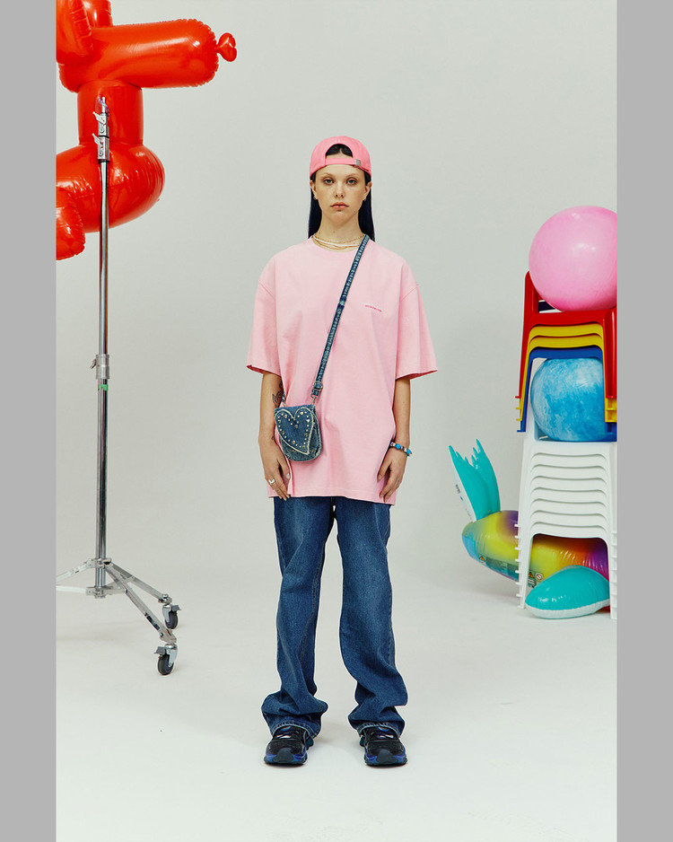★関税込★THE MUSEUM VISITOR★HEART GEM DENIM MINI BAG★ HEART GEM DENIM MINI BAG : THE MUSEUM VISITOR