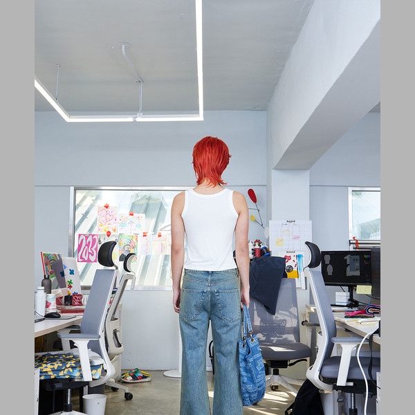 【THE MUSEUM VISITOR】 HEART DESTROYED DENIM PANTS HEART DESTROYED DENIM PANTS : THE MUSEUM VISITOR