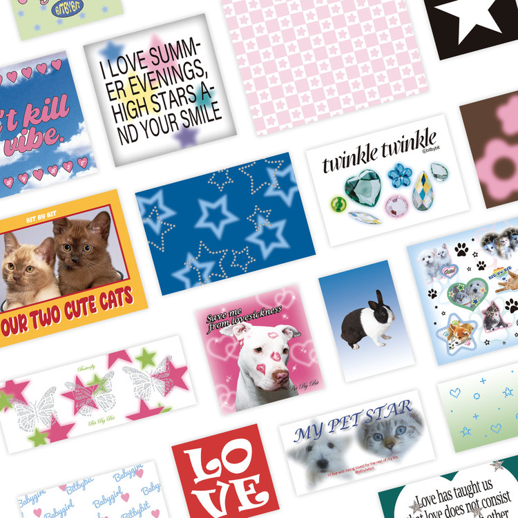 Trabsparent glitter star stickers  Scrapbook stickers printable, Y2k