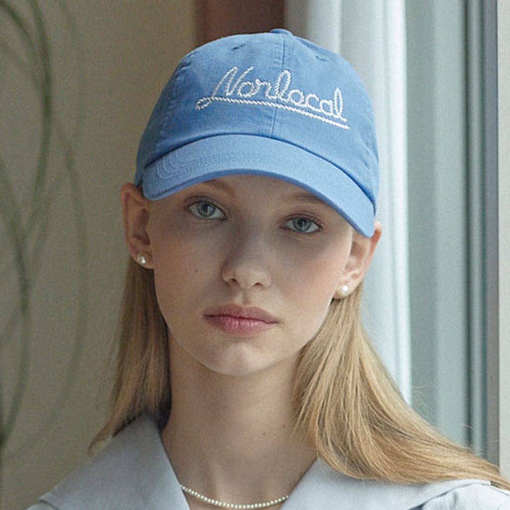 Rope Logo Ball Cap - Blue : NONLOCAL