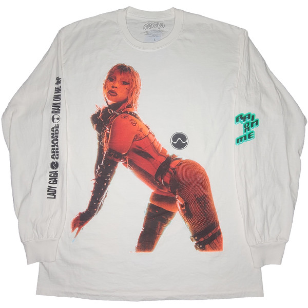 Band Tees × Streetwear Lady Gaga Ariana Grande Rain On Me T
