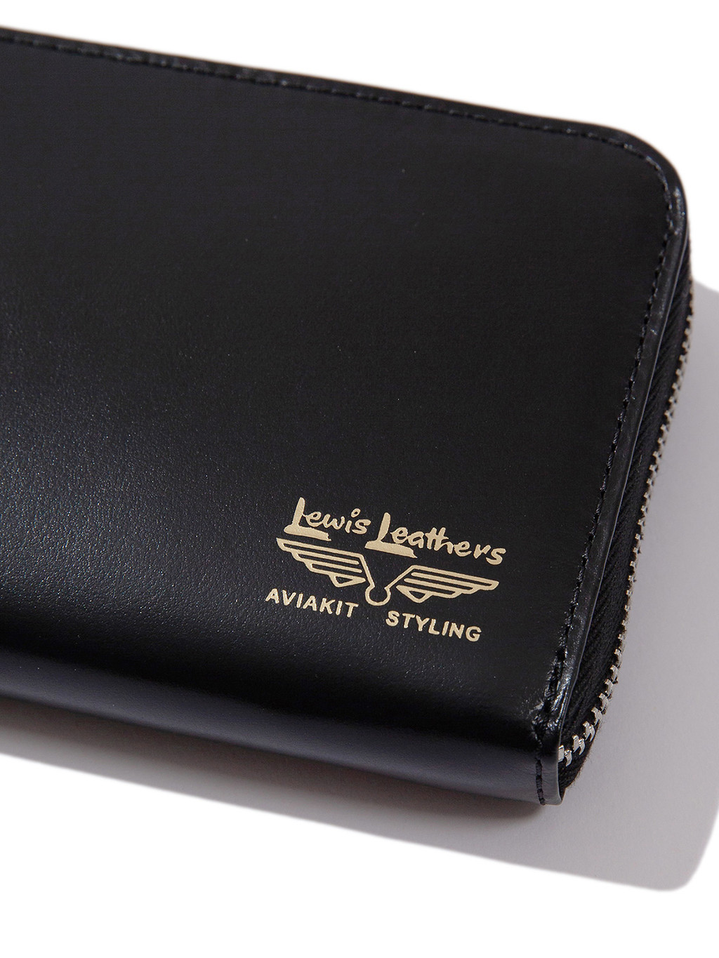 Lewis Leathers × PORTER Long Wallet Black : HIDE/AND/RIDE