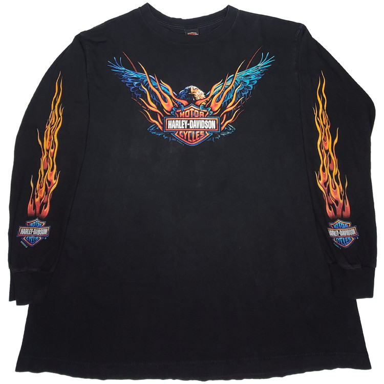 HARLEY DAVIDSON - FIRE EAGLE GOLDSBORO, NC (2000) (XL) LS TEE