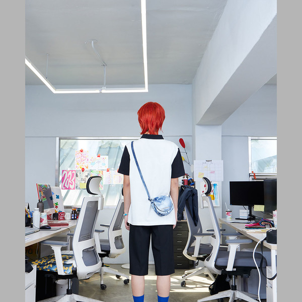 THE MUSEUM VISITOR★韓国★MULTI SPRAYED ECOBAG (WHITE) MULTI SPRAYED ECOBAG (WHITE) : THE MUSEUM VISITOR