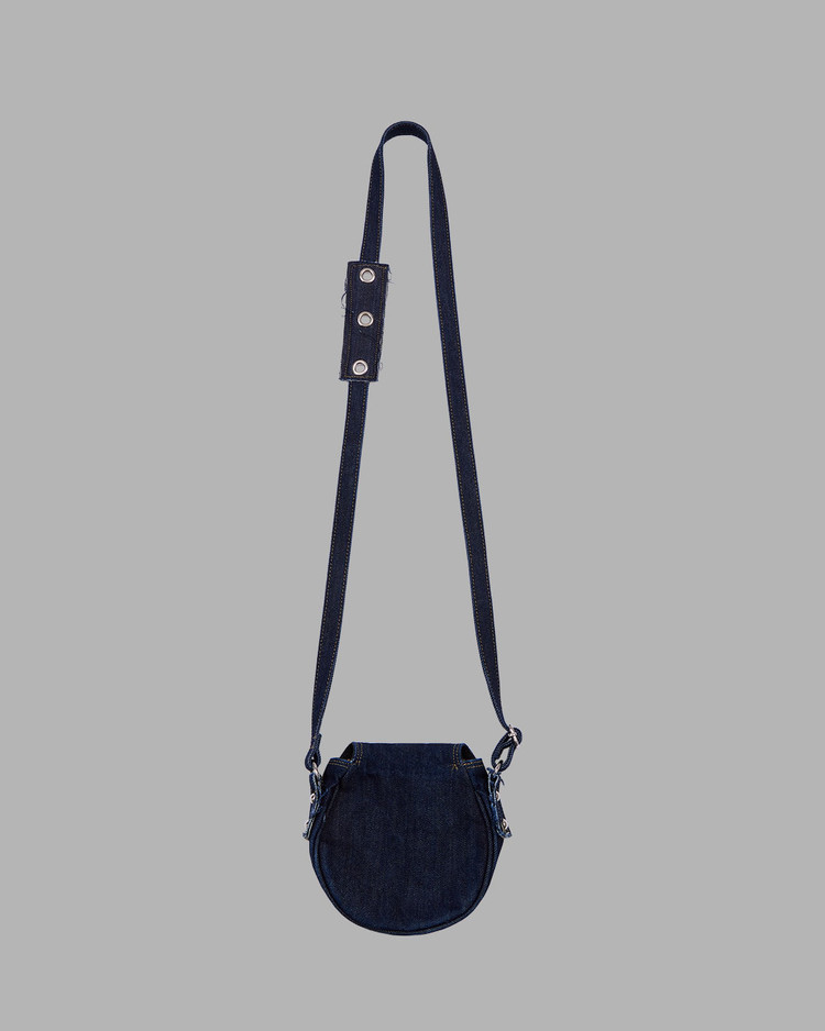 ◆THE MUSEUM VISITOR◆ WASHED DENIM MINIBAG DARK NAVY 12437 The Museum Visitor Washed Denim Minibag - Dark Navy