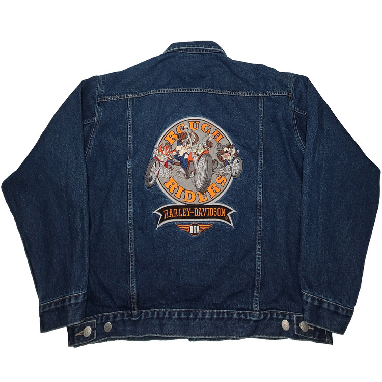 Vintage Harley store Davidson Looney Tunes denim jacket