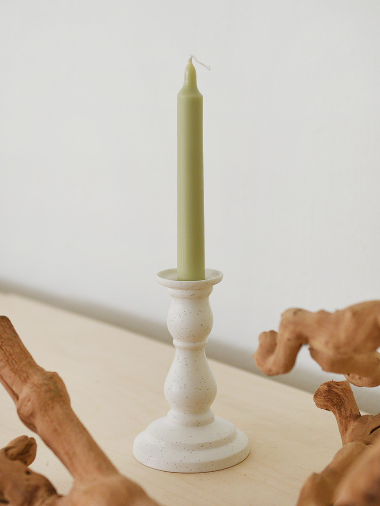セラミック キャンドル ホルダー - Oatmeal stone : honeyflamingo.japan