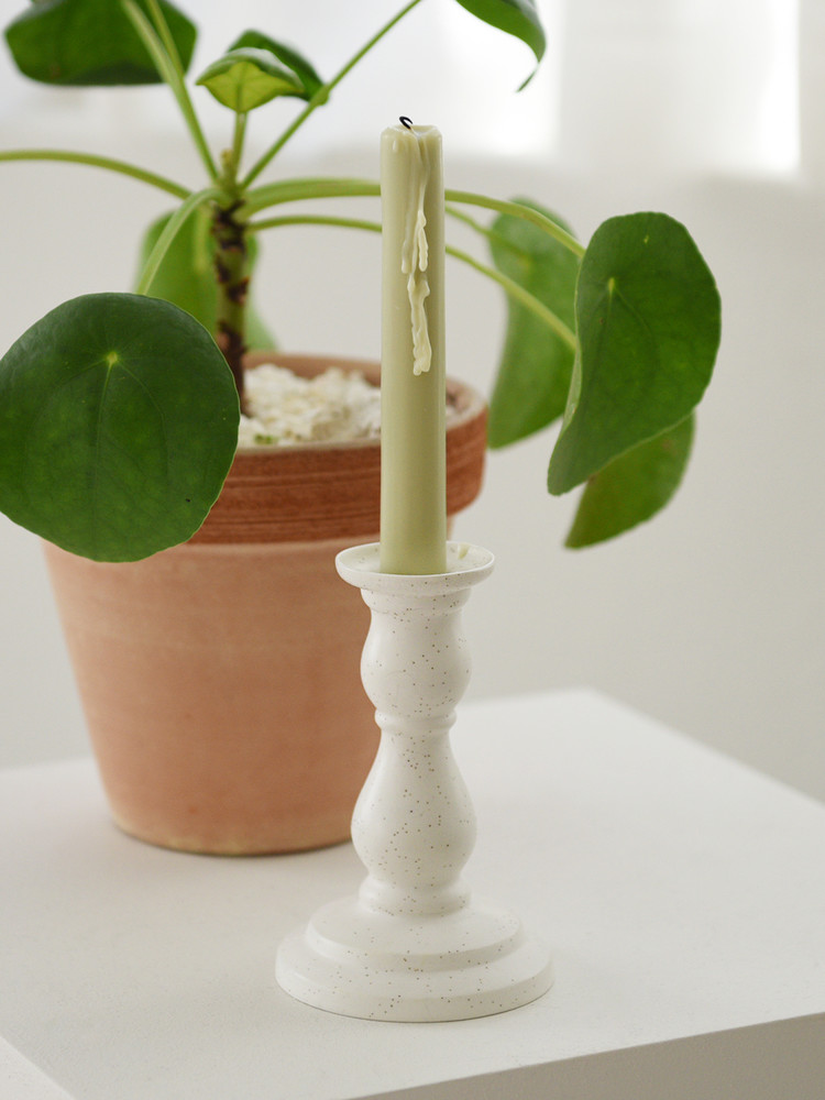 セラミック キャンドル ホルダー - Oatmeal stone : honeyflamingo.japan