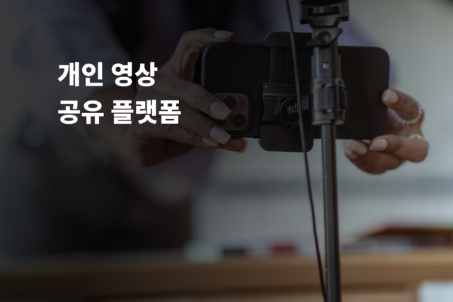 개인 영상 공유 플랫폼