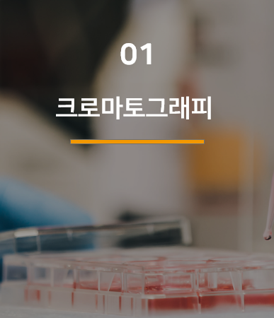 <p style="padding-top: 120px; font-size: 20px;">전처리부터 GC, LC 컬럼,<br>Vial&Cap과 시린지까지<br>크로마토그래피에 필요한<br>다양한 소모품을 공급합니다.</p>