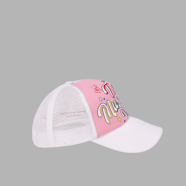 PARTY LOGO MESH CAP (PINK) : THE MUSEUM VISITOR