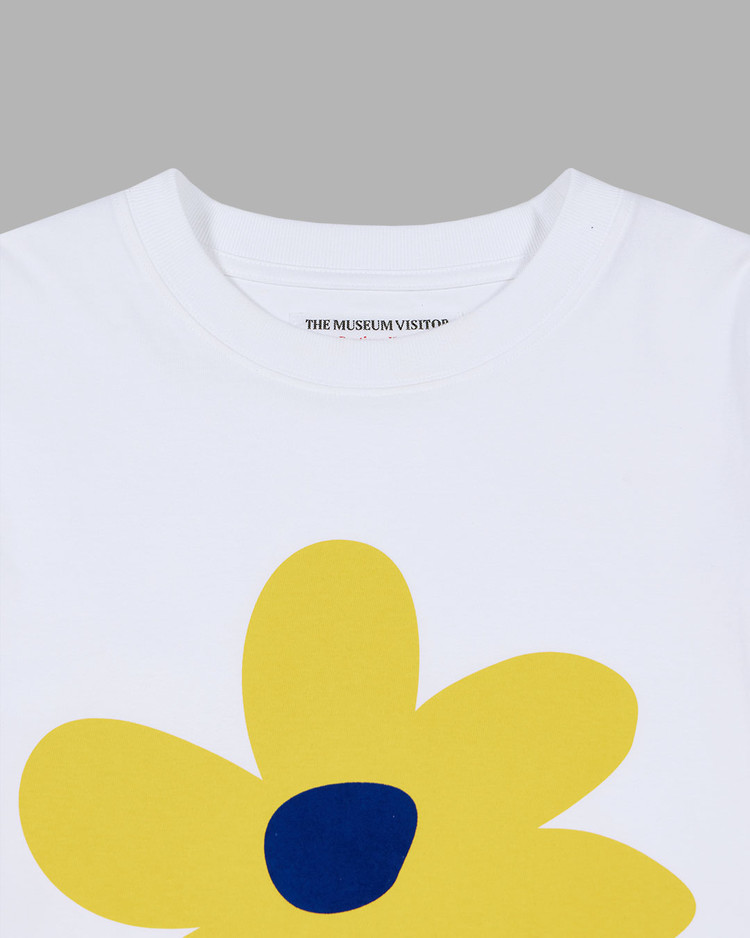 THE MUSEUM VISITOR★FLOWER VELVET PRINTED T-SHIRTS FLOWER VELVET PRINTED T-SHIRTS (WHITE) : THE MUSEUM VISITOR