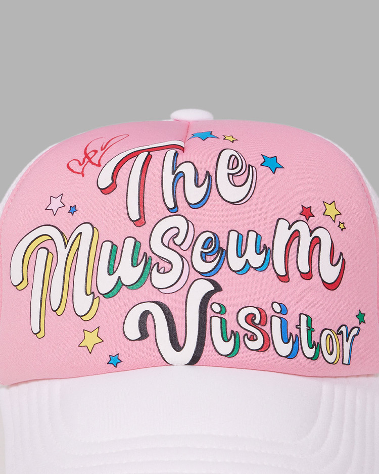 PARTY LOGO MESH CAP (PINK) : THE MUSEUM VISITOR