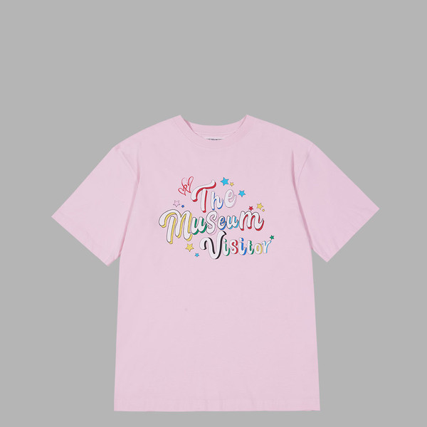 ★THE MUSEUM VISITOR★ PARTY GLITTER LOGO TSHIRTS BLACK 0961 EPCT942.jpg