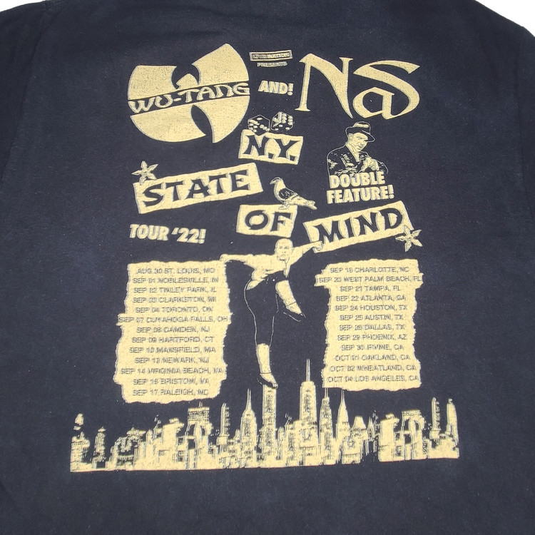 NAS + WU-TANG CLAN - N.Y. STATE OF MIND TOUR 2022 (L) TEE