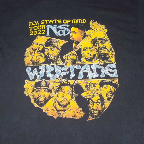 ✈ NAS & WU-TANG NY STATE MIND TOUR Tシャツ nas x wu tang new york state of mind tour shirt new large | eBay