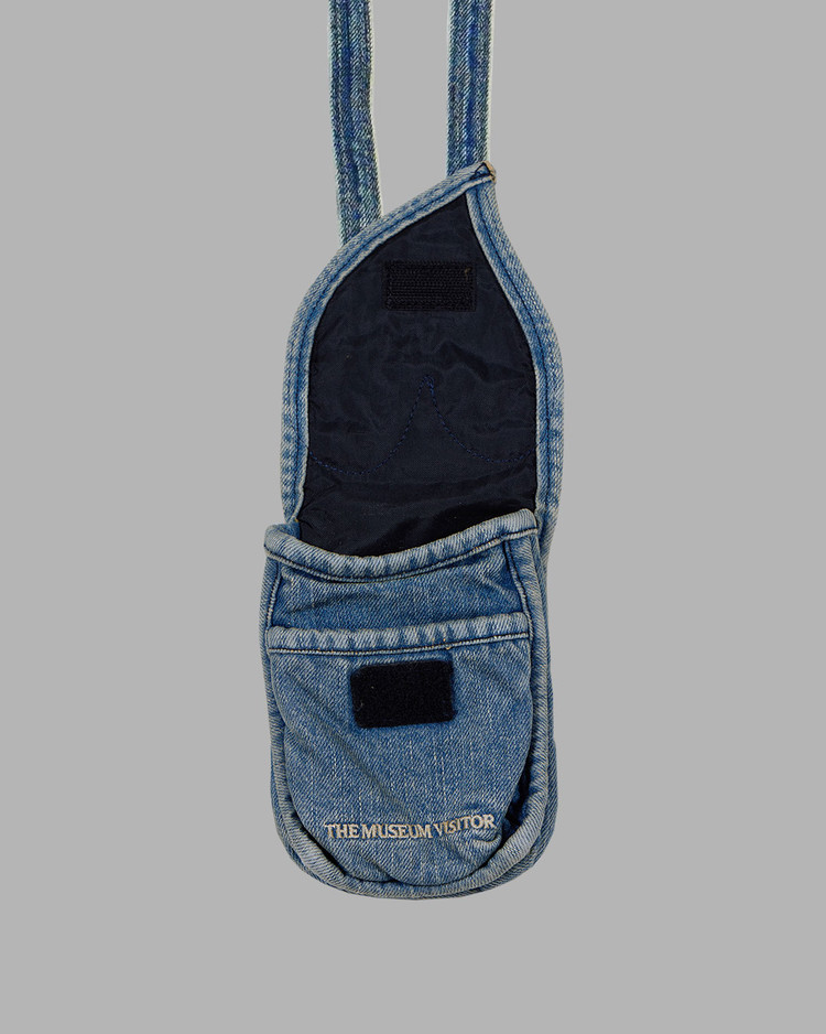 HEART GEM DENIM MINI BAG : THE MUSEUM VISITOR
