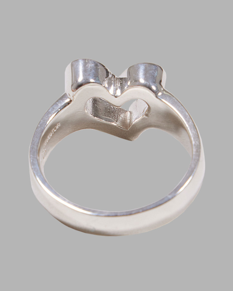 ☆人気☆【THE MUSEUM VISITOR】☆HEART OUTLINE SILVER RING☆ HEART OUTLINE SILVER RING : THE MUSEUM VISITOR