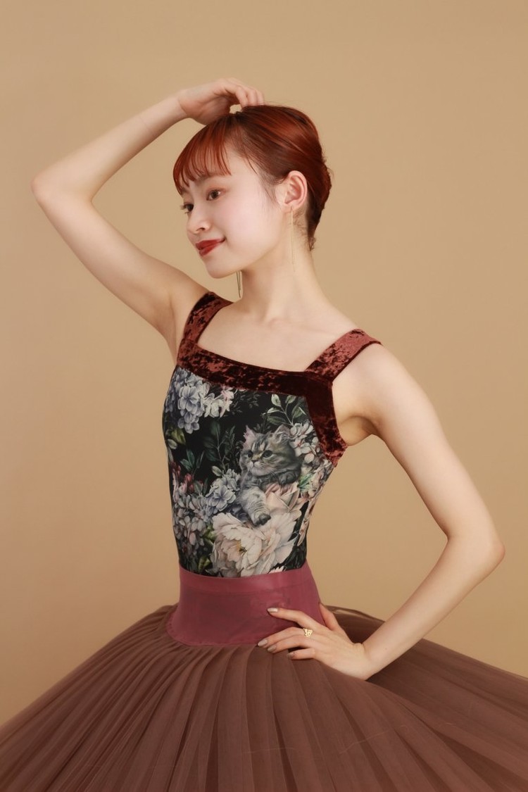 中古　unoa レオタード　rainy garden MSサイズ unoaRainy Garden