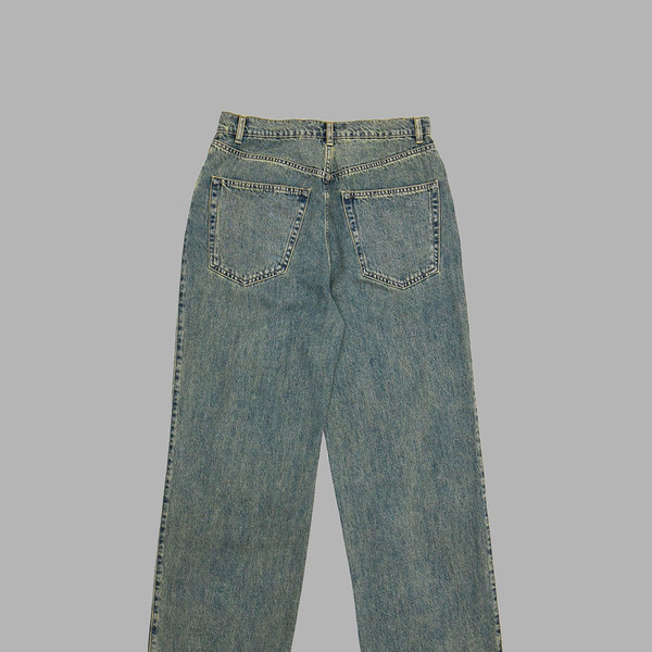 【THE MUSEUM VISITOR】 HEART DESTROYED DENIM PANTS HEART DESTROYED DENIM PANTS : THE MUSEUM VISITOR