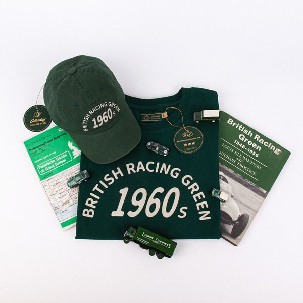 ◆SATUR◆ Signature Ball Cap 1960s British Racing Green SLC SATURDAY LEISURE CLUB] Signature Ball Cap - 1960s British