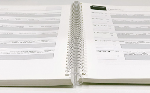 분철 후 -책이 완전히 펼쳐져요!