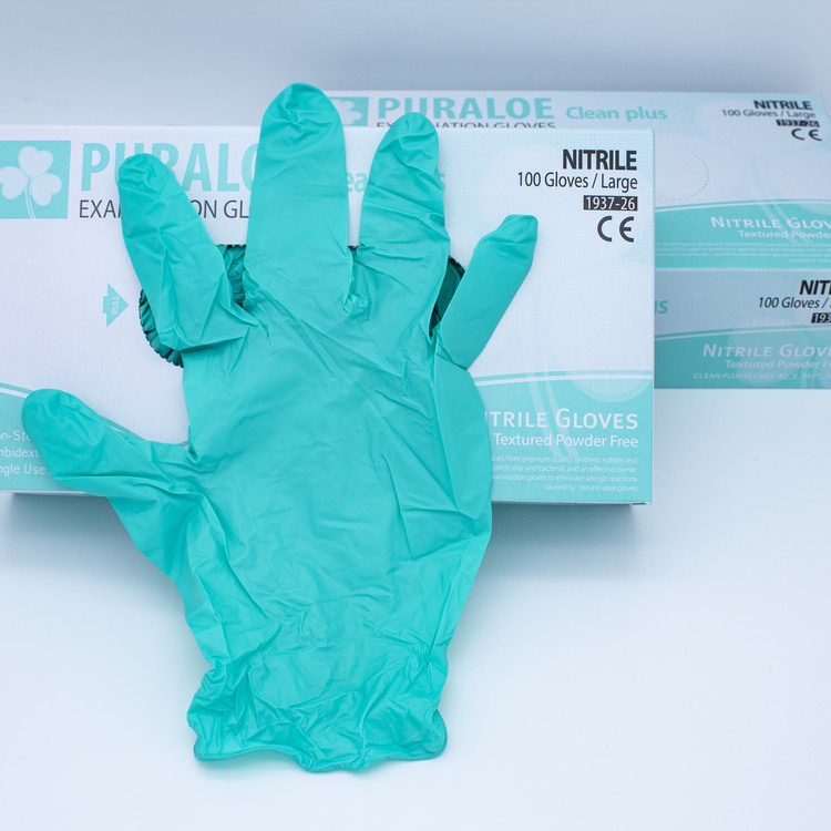 PURALOE clean plus NITRILE GLOVES (알로에 니트릴 글러브) 셀투바이오