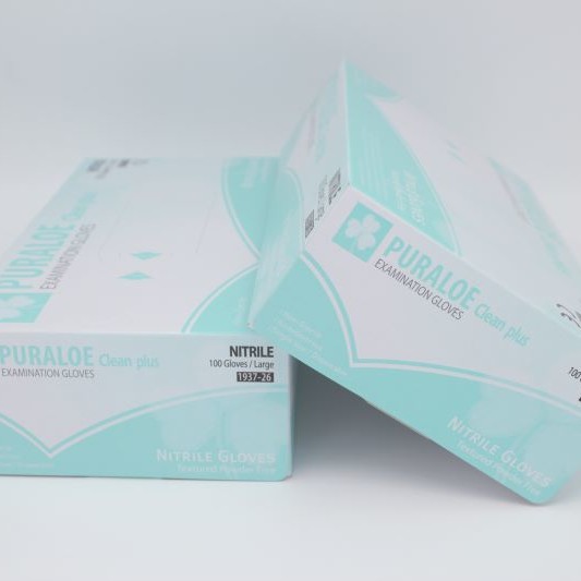 PURALOE clean plus NITRILE GLOVES (알로에 니트릴 글러브) 셀투바이오