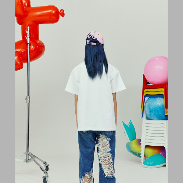 【THE MUSEUM VISITOR】 WASHED DENIM BALLCAP (PINK BLUE) WASHED DENIM BALLCAP (PINK BLUE) : THE MUSEUM VISITOR