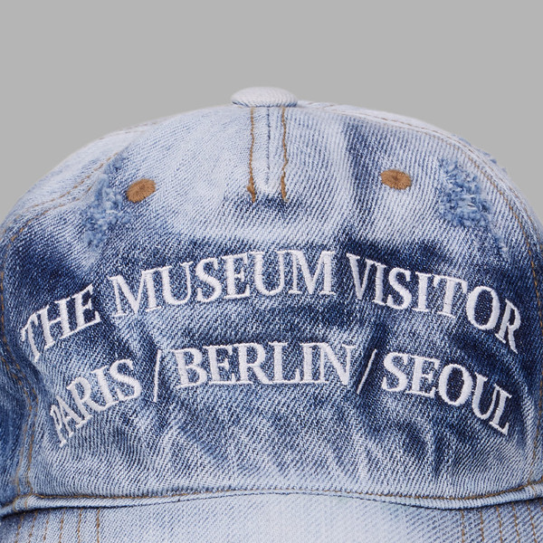 【THE MUSEUM VISITOR】 WASHED DENIM BALLCAP (PINK BLUE) WASHED DENIM BALLCAP (PINK BLUE) : THE MUSEUM VISITOR