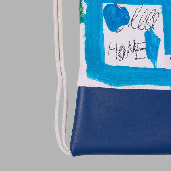 【THE MUSEUM VISITOR】 PAINTING ART PRINTED DUST BAG 01 RED 0f563397c0557.jpg