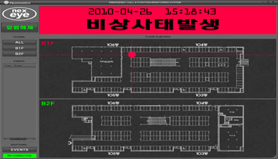 [Underground Parking Lot GUI Screen - In case of emergency]