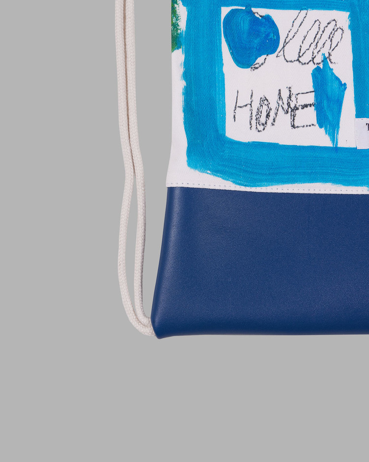 【THE MUSEUM VISITOR】 PAINTING ART PRINTED DUST BAG 03 BLUE PAINTING ART PRINTED DUST BAG 03 (BLUE) : THE MUSEUM VISITOR