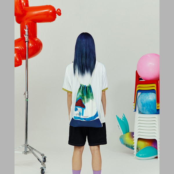 【THE MUSEUM VISITOR】 PAINTING ART PRINTED DUST BAG 03 BLUE PAINTING ART PRINTED DUST BAG 03 (BLUE) : THE MUSEUM VISITOR