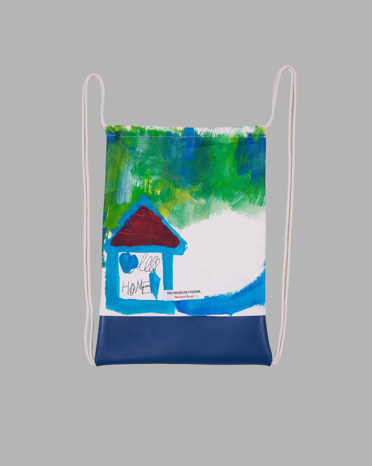 【THE MUSEUM VISITOR】 PAINTING ART PRINTED DUST BAG 03 BLUE PAINTING ART PRINTED DUST BAG 03 (BLUE) : THE MUSEUM VISITOR