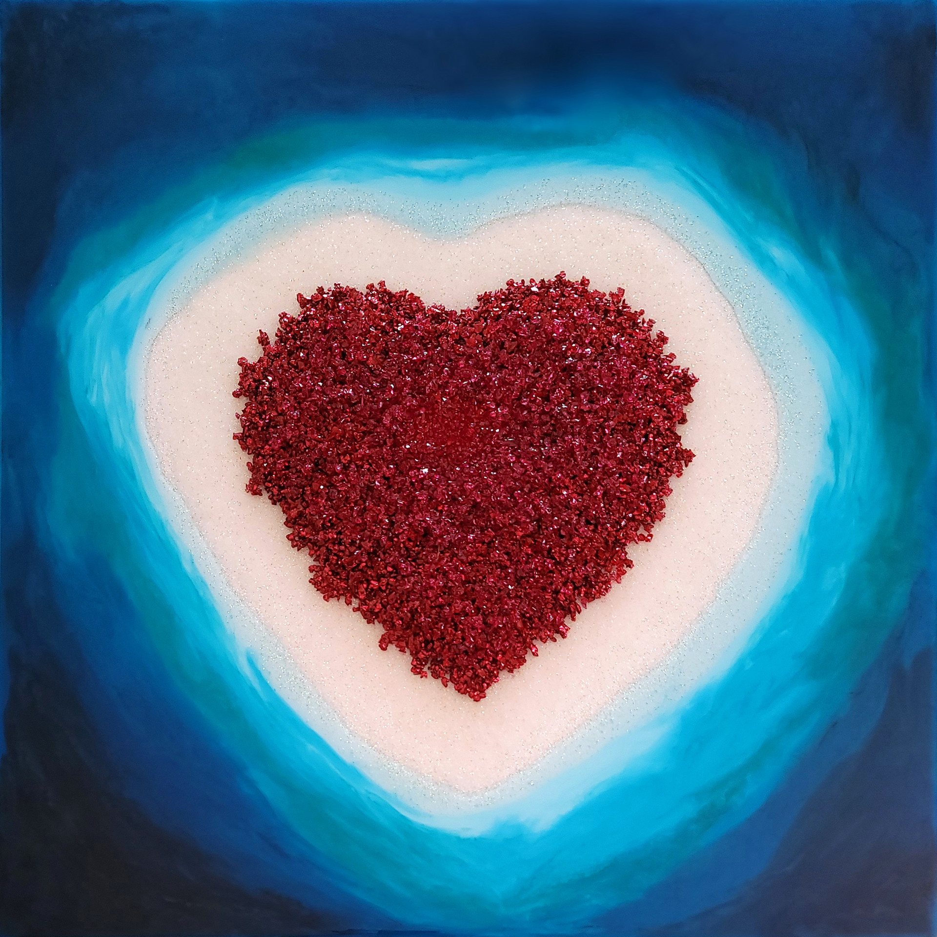 [ 섬_사랑 홍 ] Island_Love Hong / W:60cm H:60cm