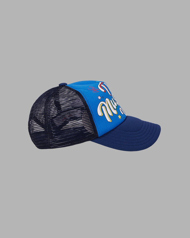 ★THE MUSEUM VISITOR★ PARTY LOGO MESH CAP BLUE 09691 PARTY LOGO MESH CAP (BLUE) : THE MUSEUM VISITOR