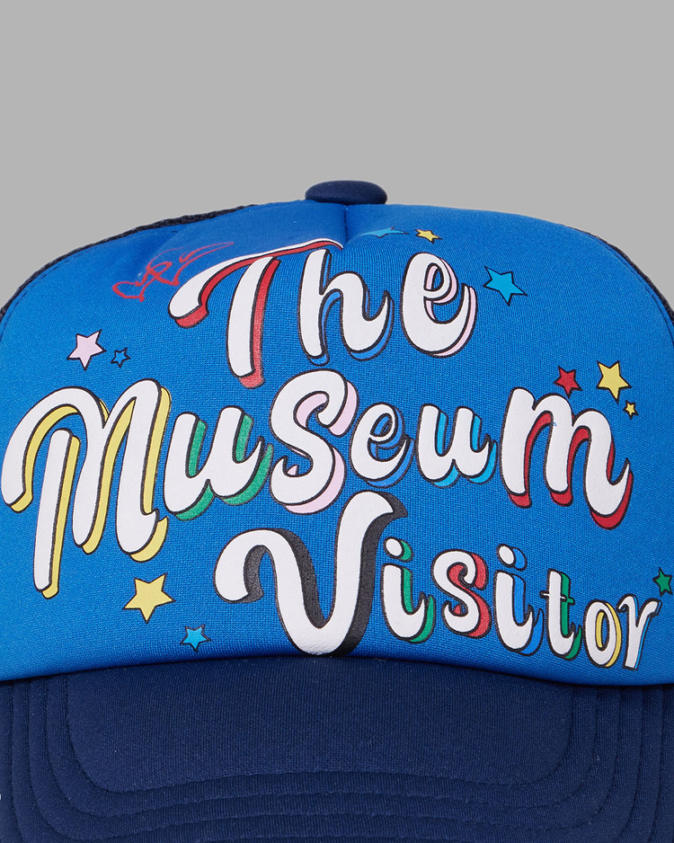 [THE MUSEUM VISITOR]★PARTY LOGO MESH CAP PARTY LOGO MESH CAP (BLUE) : THE MUSEUM VISITOR