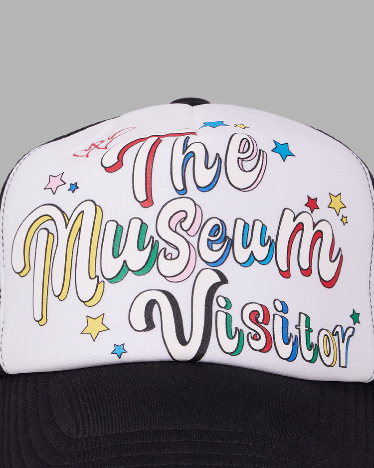 PARTY LOGO MESH CAP (BLACK) : THE MUSEUM VISITOR