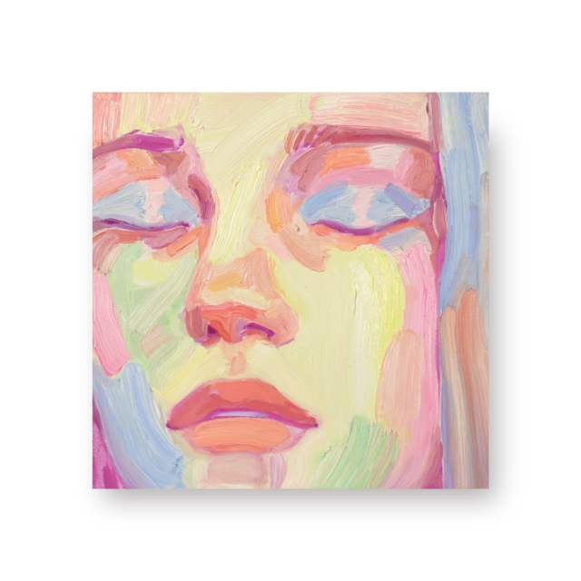 Breath  / 2023  / 24.2 x 24.2cm / oil on canvas