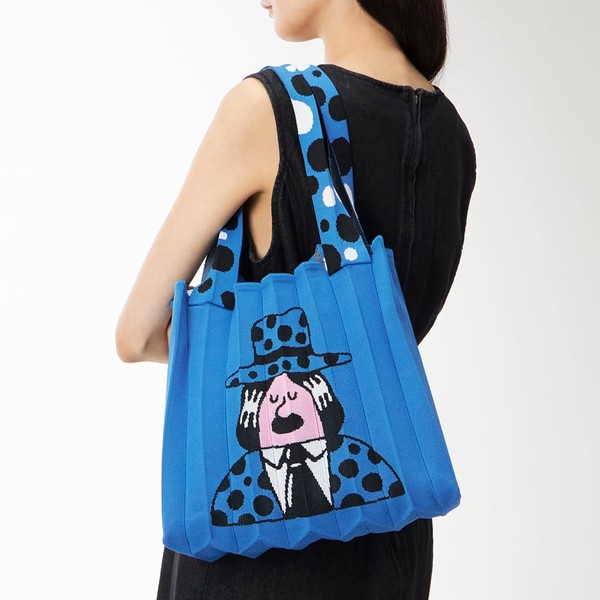 2Way Shopper Bag Superfiction Edition Blue : PLEATSMAMA