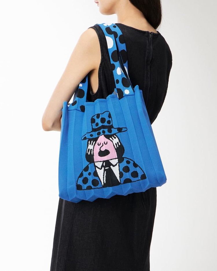 2Way Shopper Bag SEOUL Edition OceanSky : PLEATSMAMA: Sustainable