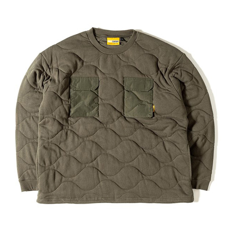 GSC-52 기어 포켓 퀼트 크루 2.0 올리브 GEAR POCKET QUILT CREW 2.0 OLIVE