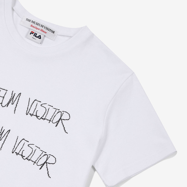 【THE MUSEUM VISITOR】TMV X DEINET BEST FRIEND T-SHIRTS TMV X DEINET BEST FRIEND T-SHIRTS IN WHITE : THE MUSEUM VISITOR