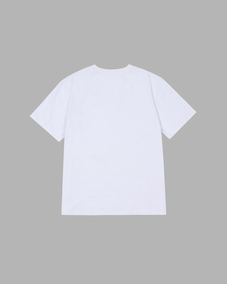 ★THE MUSEUM VISITOR★ LOGO SPRAY WASHED TSHIRTS WHITE 09640 LOGO SPRAY WASHED T-SHIRTS (WHITE) : THE MUSEUM VISITOR