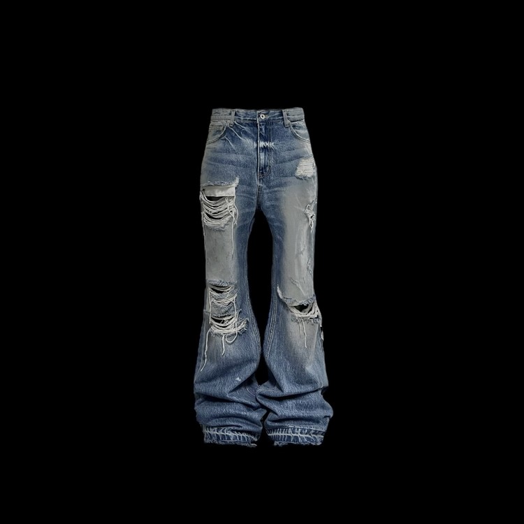 Destroyed flared jeans : EMOstanceclub Destroyed flared jeans : EMOstanceclub