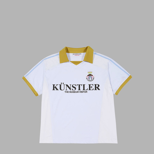 Tシャツ・カットソー THE MUSEUM VISITOR KUNSTLER SOCCER JERSEY PK T-SHIRTS MY675 KUNSTLER SOCCER JERSEY PK T-SHIRTS (WHITE) : THE MUSEUM VISITOR