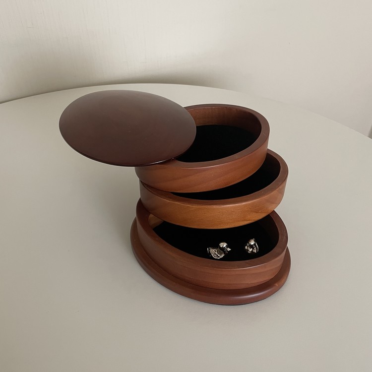 Wooden Swivel Jewelry Box La Sauce